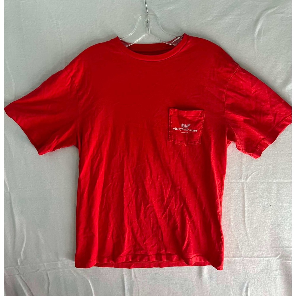 Vineyard‎ Vines Nashville Cowboy Boots Pocket T-Shirt Pink Womens Small